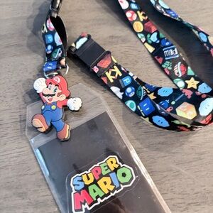 Nintendo Super Mario Lanyard with ID Holder - Multicolor